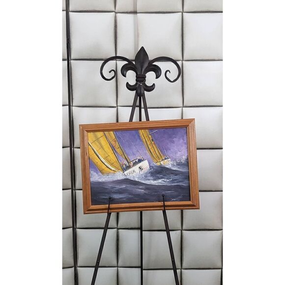 Original nautical art on canvas - Picture 1 of 6